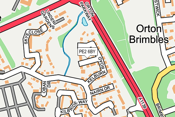 PE2 6BY map - OS OpenMap – Local (Ordnance Survey)