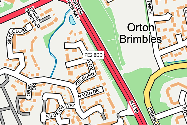 PE2 6DD map - OS OpenMap – Local (Ordnance Survey)