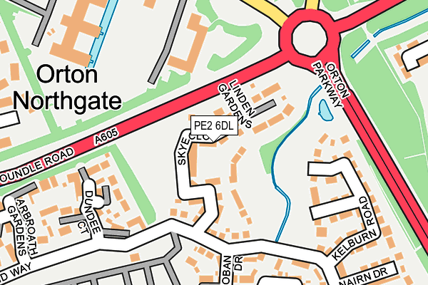 PE2 6DL map - OS OpenMap – Local (Ordnance Survey)