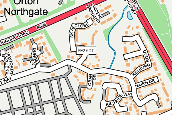 PE2 6DT map - OS OpenMap – Local (Ordnance Survey)