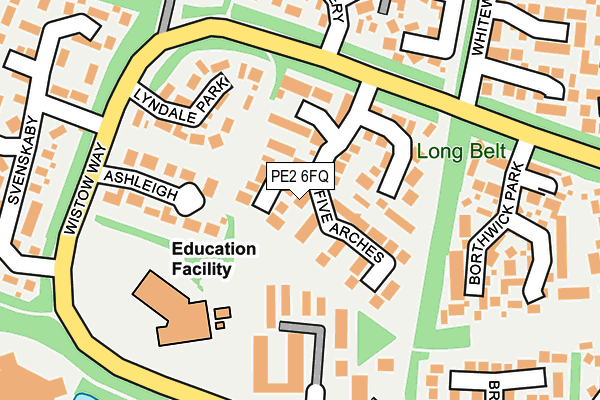 PE2 6FQ map - OS OpenMap – Local (Ordnance Survey)