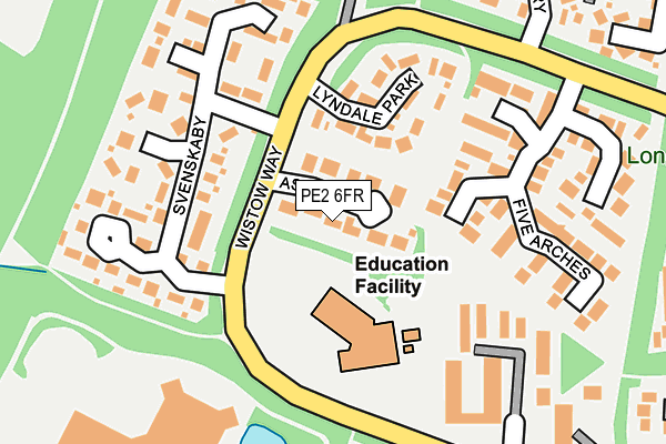 PE2 6FR map - OS OpenMap – Local (Ordnance Survey)