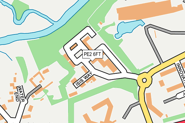 PE2 6FT map - OS OpenMap – Local (Ordnance Survey)
