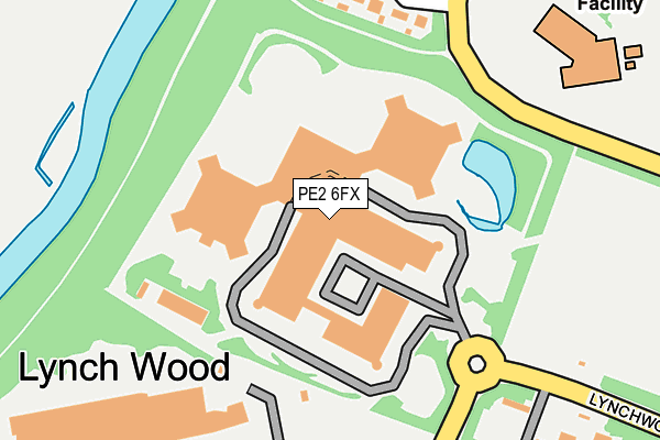 PE2 6FX map - OS OpenMap – Local (Ordnance Survey)