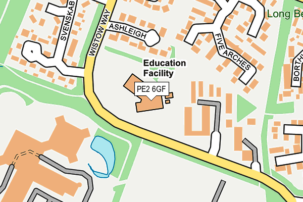 PE2 6GF map - OS OpenMap – Local (Ordnance Survey)