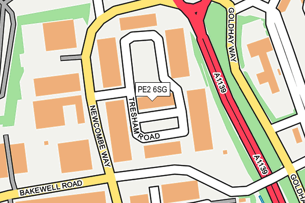 PE2 6SG map - OS OpenMap – Local (Ordnance Survey)