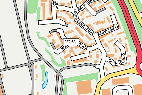PE2 6SL map - OS OpenMap – Local (Ordnance Survey)