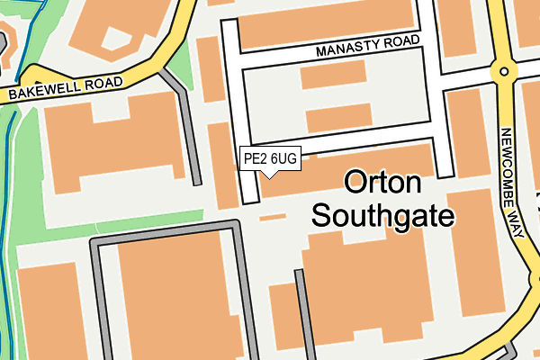 PE2 6UG map - OS OpenMap – Local (Ordnance Survey)