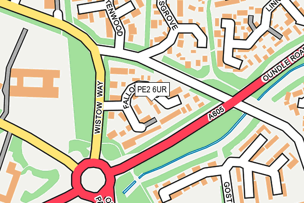 PE2 6UR map - OS OpenMap – Local (Ordnance Survey)