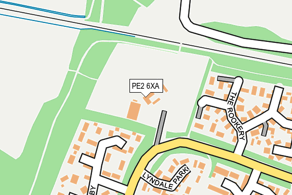 PE2 6XA map - OS OpenMap – Local (Ordnance Survey)