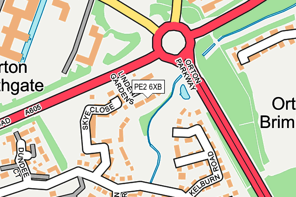 PE2 6XB map - OS OpenMap – Local (Ordnance Survey)