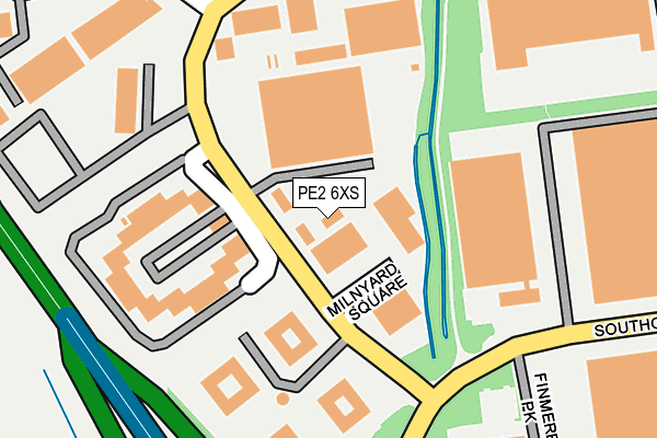 PE2 6XS map - OS OpenMap – Local (Ordnance Survey)