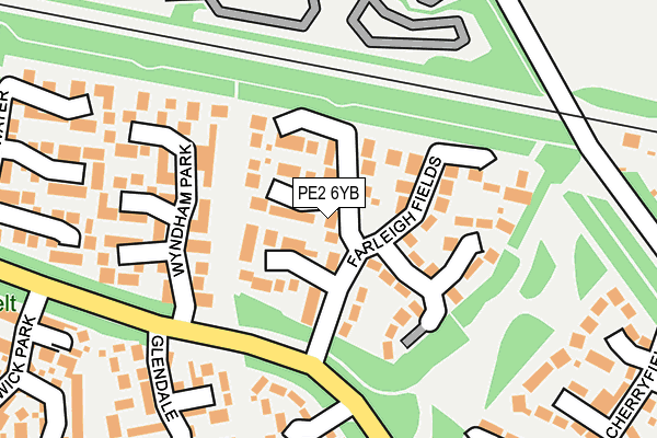 PE2 6YB map - OS OpenMap – Local (Ordnance Survey)
