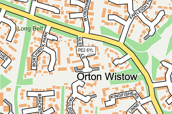 PE2 6YL map - OS OpenMap – Local (Ordnance Survey)