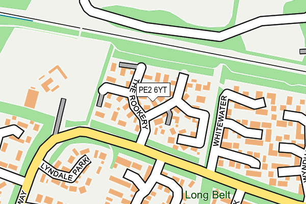 PE2 6YT map - OS OpenMap – Local (Ordnance Survey)