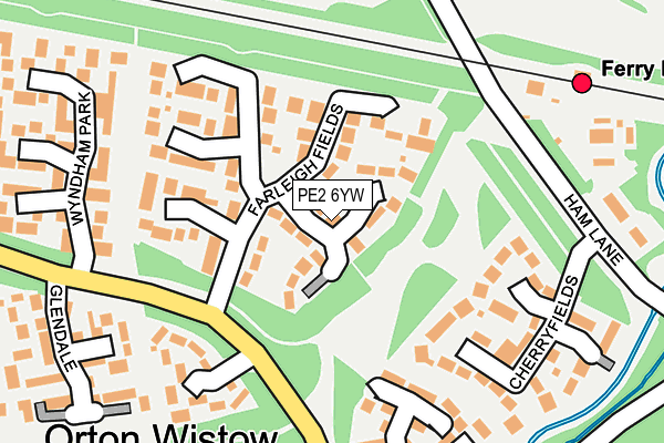 PE2 6YW map - OS OpenMap – Local (Ordnance Survey)