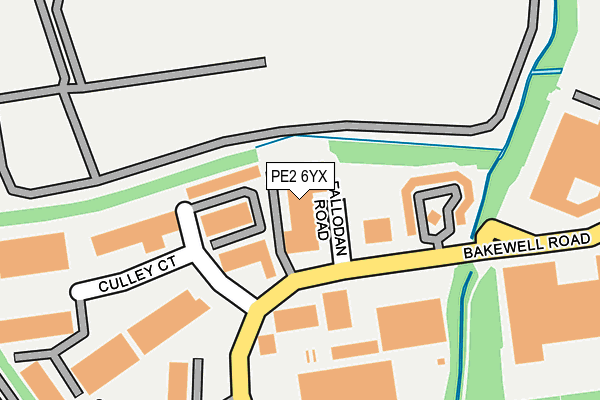 PE2 6YX map - OS OpenMap – Local (Ordnance Survey)