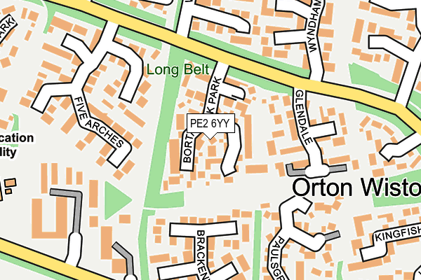 PE2 6YY map - OS OpenMap – Local (Ordnance Survey)