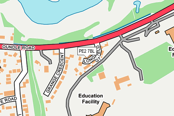 PE2 7BL map - OS OpenMap – Local (Ordnance Survey)