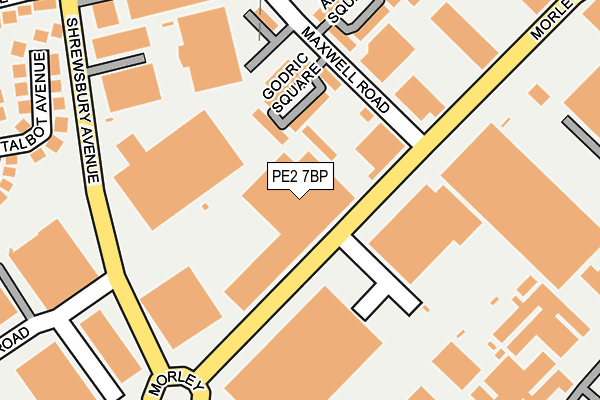 PE2 7BP map - OS OpenMap – Local (Ordnance Survey)