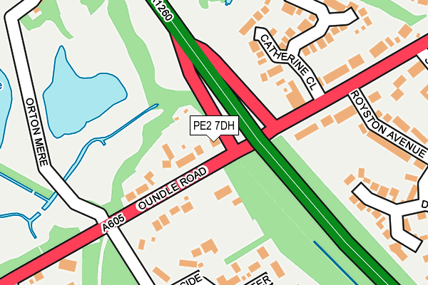 PE2 7DH map - OS OpenMap – Local (Ordnance Survey)