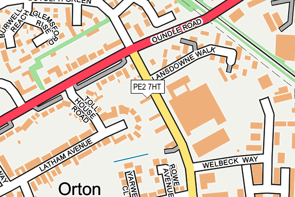 PE2 7HT map - OS OpenMap – Local (Ordnance Survey)