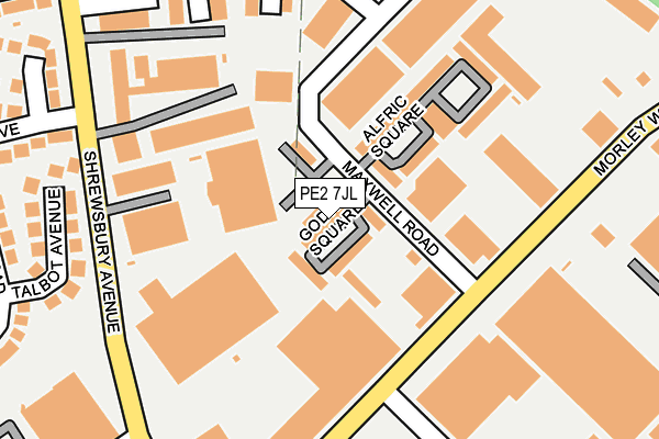 PE2 7JL map - OS OpenMap – Local (Ordnance Survey)