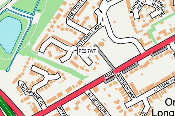 PE2 7WF map - OS OpenMap – Local (Ordnance Survey)