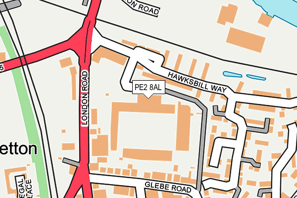PE2 8AL map - OS OpenMap – Local (Ordnance Survey)