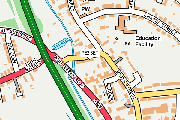 PE2 8ET map - OS OpenMap – Local (Ordnance Survey)