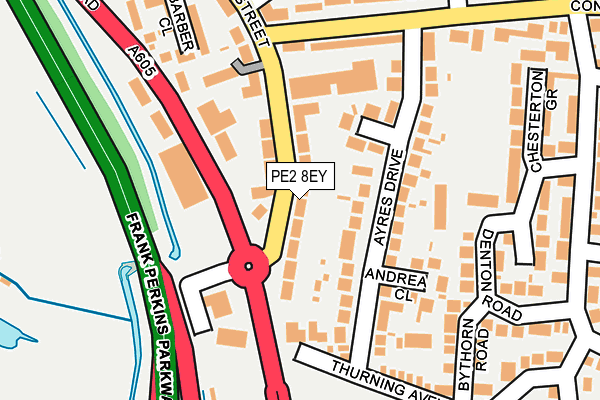 PE2 8EY map - OS OpenMap – Local (Ordnance Survey)