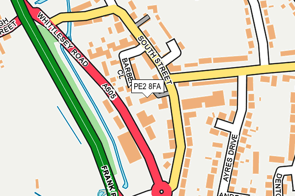 PE2 8FA map - OS OpenMap – Local (Ordnance Survey)