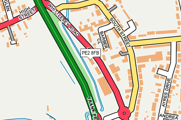 PE2 8FB map - OS OpenMap – Local (Ordnance Survey)