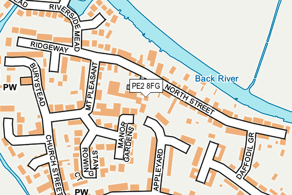 PE2 8FG map - OS OpenMap – Local (Ordnance Survey)