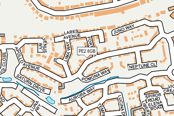 PE2 8GB map - OS OpenMap – Local (Ordnance Survey)