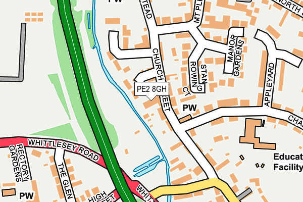 PE2 8GH map - OS OpenMap – Local (Ordnance Survey)