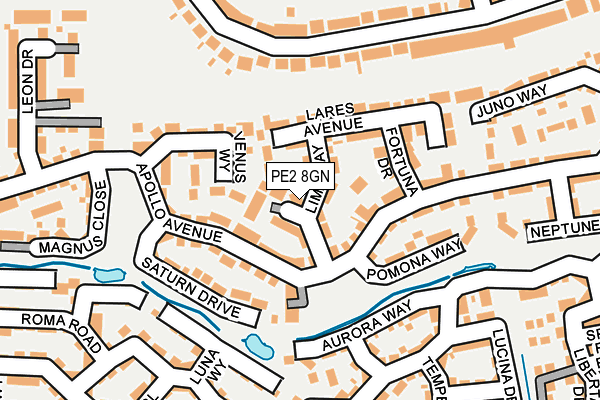 PE2 8GN map - OS OpenMap – Local (Ordnance Survey)