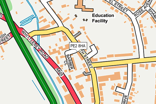 PE2 8HA map - OS OpenMap – Local (Ordnance Survey)