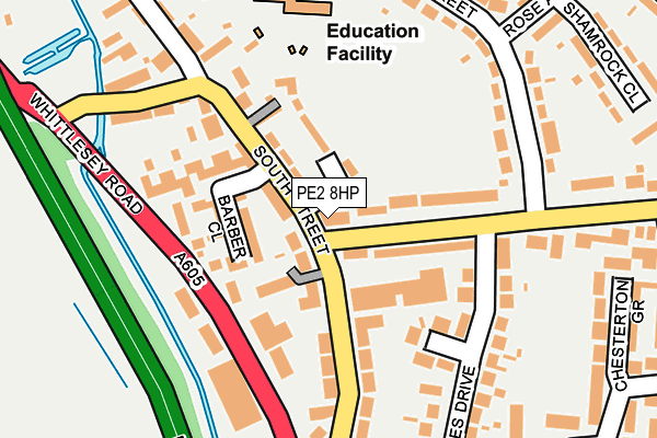 PE2 8HP map - OS OpenMap – Local (Ordnance Survey)