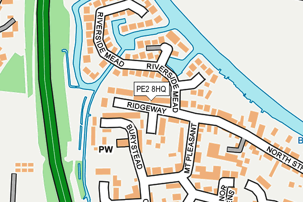 PE2 8HQ map - OS OpenMap – Local (Ordnance Survey)