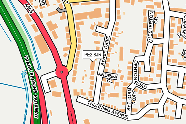 PE2 8JR map - OS OpenMap – Local (Ordnance Survey)