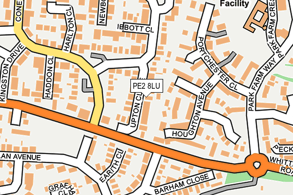 PE2 8LU map - OS OpenMap – Local (Ordnance Survey)