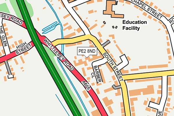 PE2 8ND map - OS OpenMap – Local (Ordnance Survey)