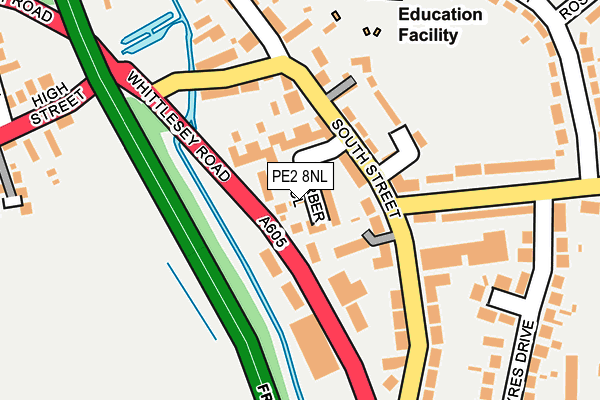 PE2 8NL map - OS OpenMap – Local (Ordnance Survey)