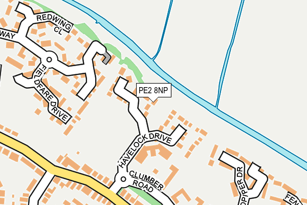 PE2 8NP map - OS OpenMap – Local (Ordnance Survey)
