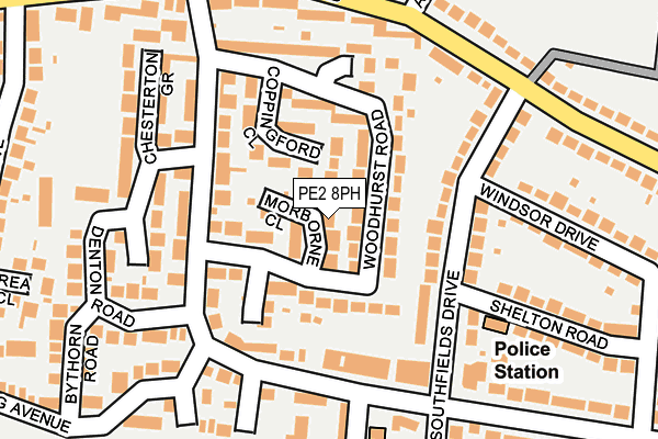 PE2 8PH map - OS OpenMap – Local (Ordnance Survey)