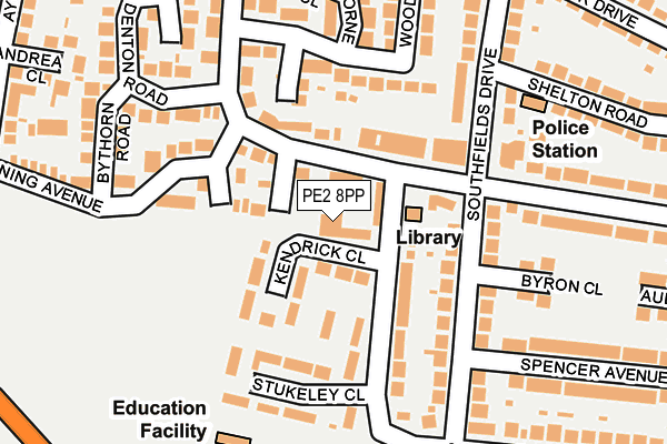 PE2 8PP map - OS OpenMap – Local (Ordnance Survey)