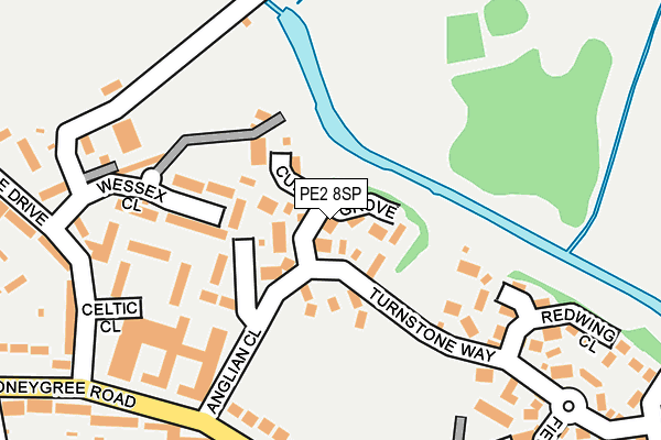 PE2 8SP map - OS OpenMap – Local (Ordnance Survey)
