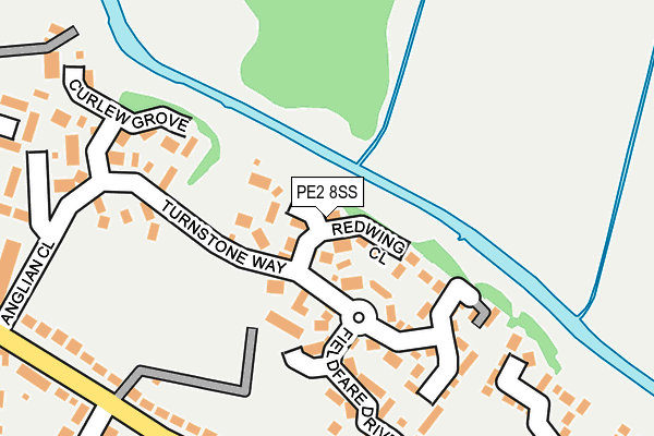 PE2 8SS map - OS OpenMap – Local (Ordnance Survey)