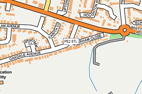 PE2 8TL map - OS OpenMap – Local (Ordnance Survey)